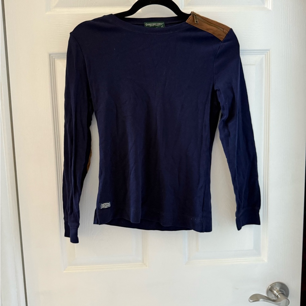 Ralph Lauren Blue Long Sleeve Top